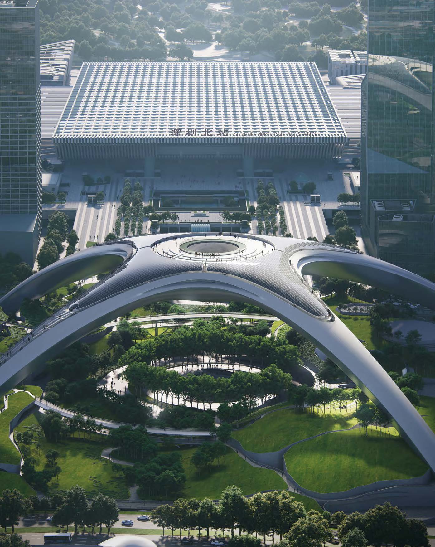 [深圳]深圳北站超核绿芯建筑设计方案